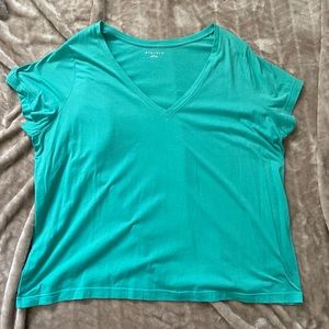Plain sea-foam green T-shirt, 4XL